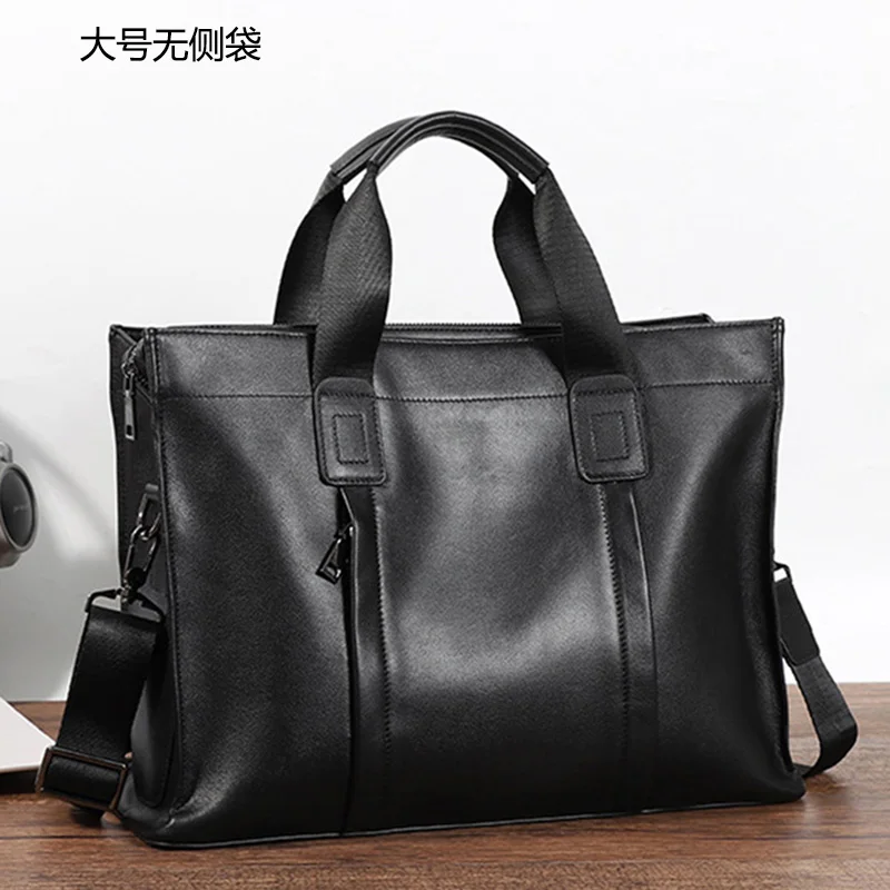 NZPJ Business Leder herren Handtasche Top Schicht Rindsleder Aktentasche Casual Schulter Messenger Tasche Geeignet für 14 Zoll Laptop – Detail 22