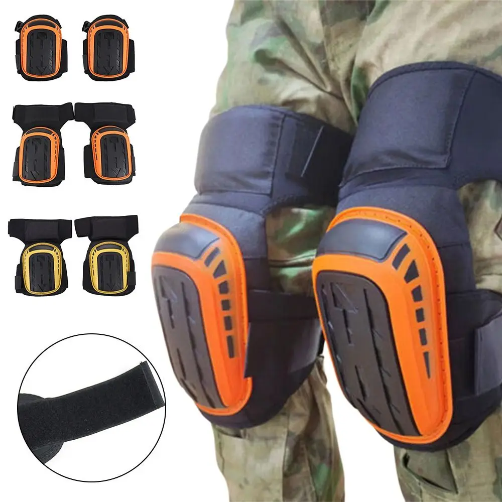 Orange&Black Knee Pads TPE Plastic Shell 900D Waterproof Fabric Knee Padding Diving Material Lined with EVA Kneen Protector