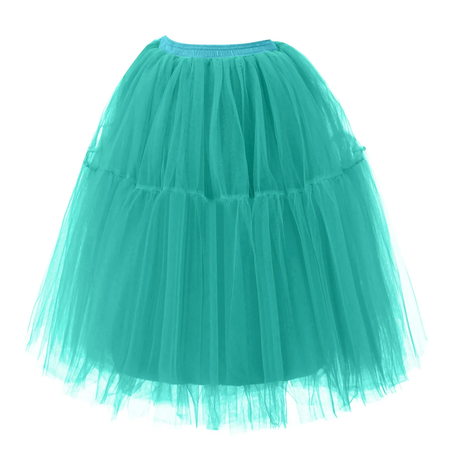 تنورات رقص من التول للسيدات ، تنورات باليه ذات ثنيات شبكية ، تنورات قصيرة منفوشة ، تنورة قصيرة من الأميرة لوليتا منتفخة لحفلة موسيقية ، بلون واحد