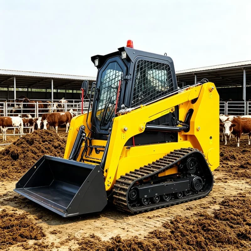 Best Heavy Duty 1 Ton Skid Steer Loader Brush Grapple Stump Bucket Attachment New Condition Backhoe Loader Core Engine Hot Sale