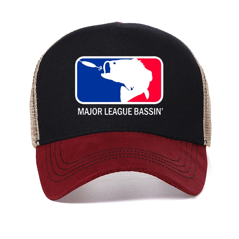 

Bass Fishing Fish Bait Carp Angling baseball Cap Adult Print hats summer outdoors fishing Luya hat Mesh Breathable caps