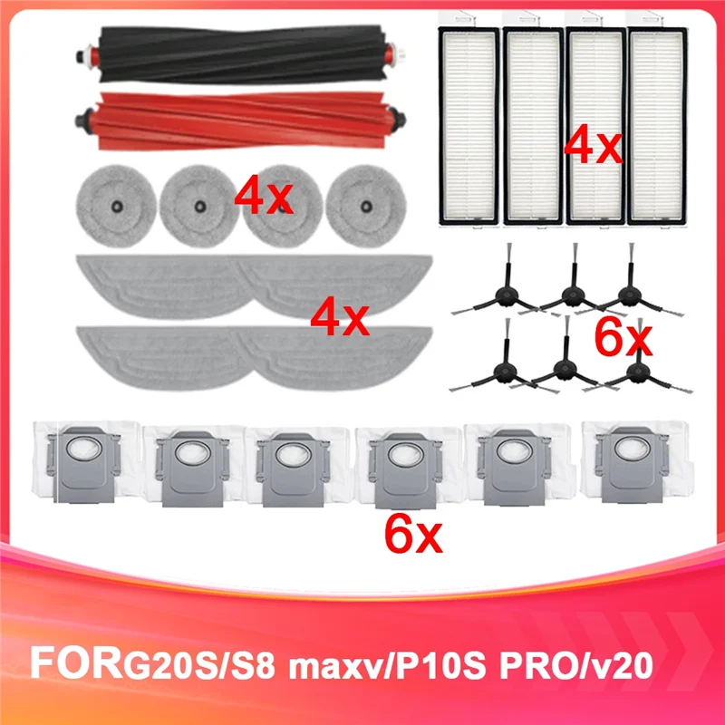 

Замена X11A для основных и боковых щеток Roborock, HEPA-фильтра, пылесборника, полного комплекта аксессуаров