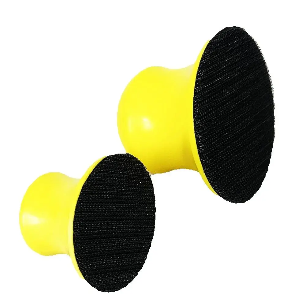 2/3/4 Inch Sanding Disc Holder Sandpaper Backing Polishing Pad Hand Grinding Blocks for Woodworking Manual Polishing Tools
