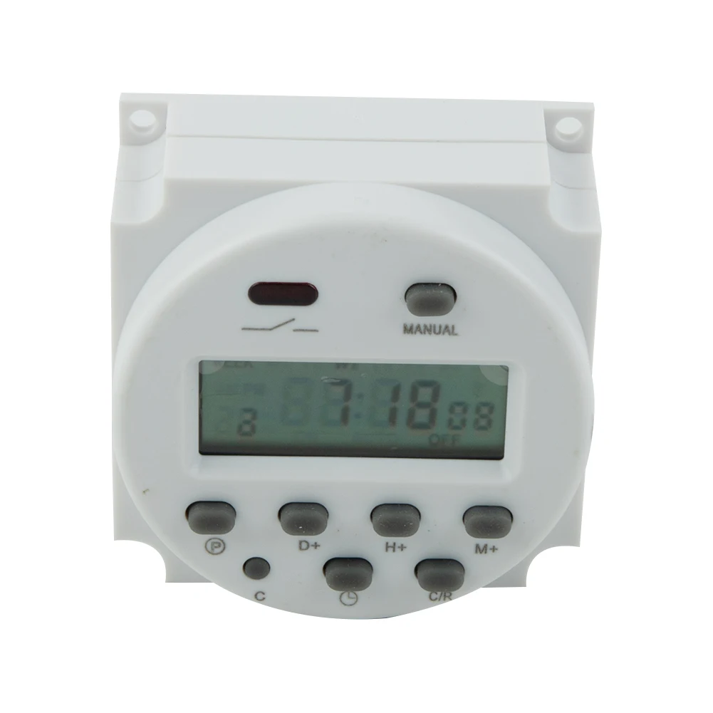 Brand New High Quality Timer Power Down Accessories LCD Display On/off Switch Replacement Spare Parts White 16A