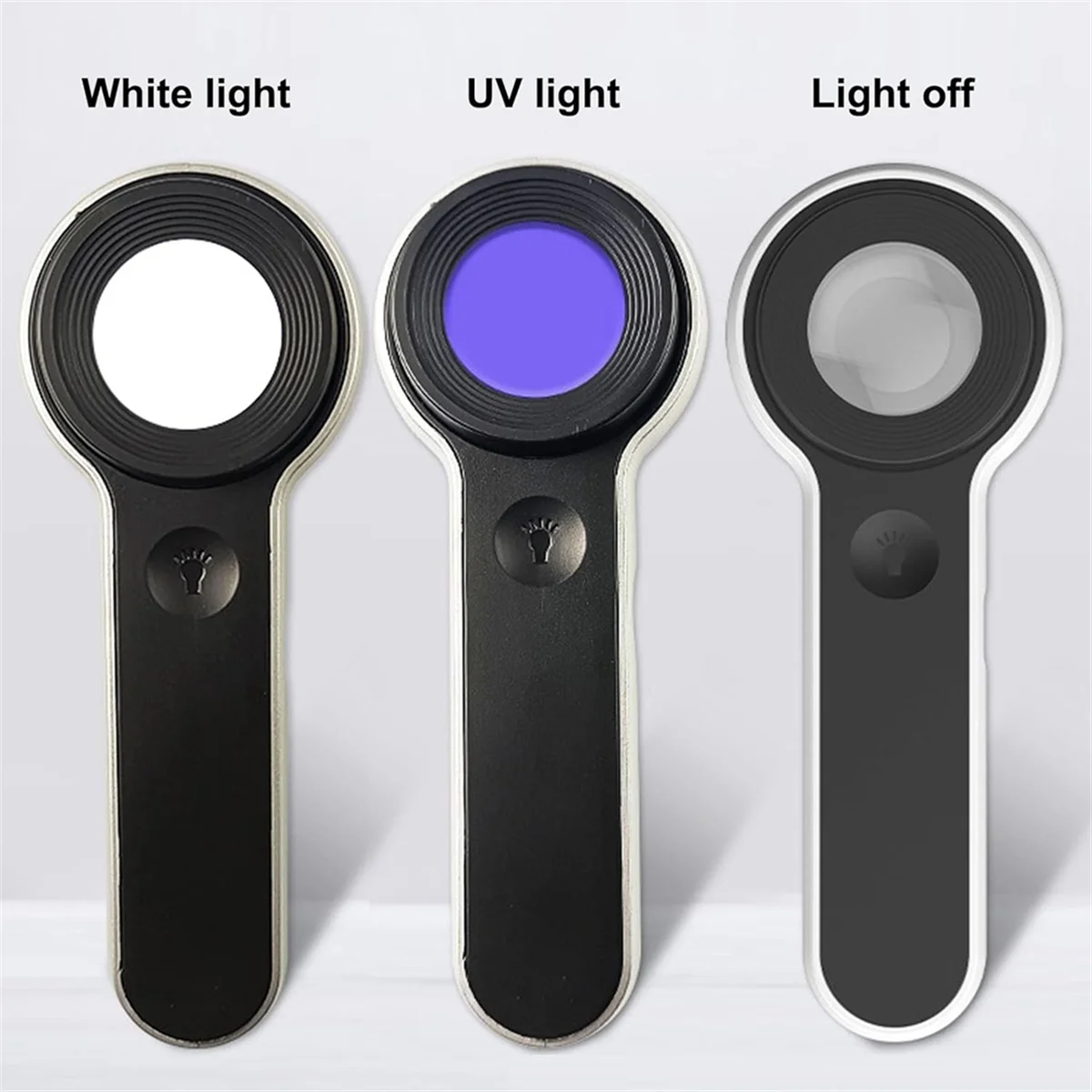 

Ручная лупа AA98 60x с УФ-светодиодной подсветкой и светодиодной подсветкой, перезаряжаемая через USB подсветка для бриллиантов, ювелирных изделий, монет