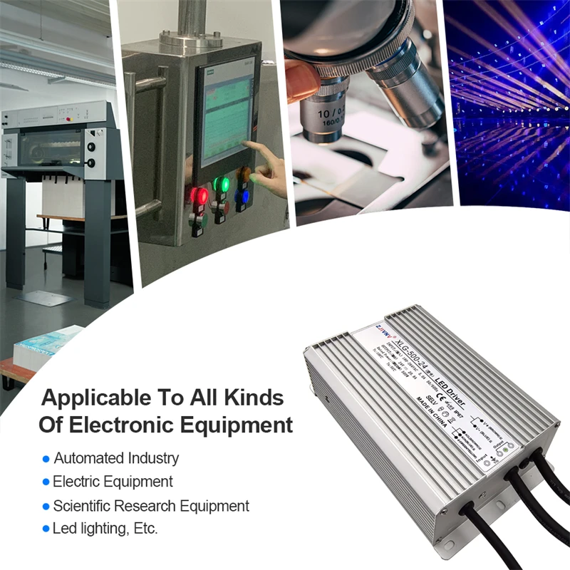 Imagem -02 - Transformador Impermeável Ip67 Led Driver Tensão Constante e Corrente Fonte de Alimentação dc 24v 36v 45v 48v 500w 220v ac Xlg500