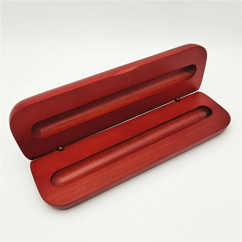 50PCS/Lots Single Pen Boxes High Quality Wood Pencil Cases Empty Natural Wooden Gift Boxes