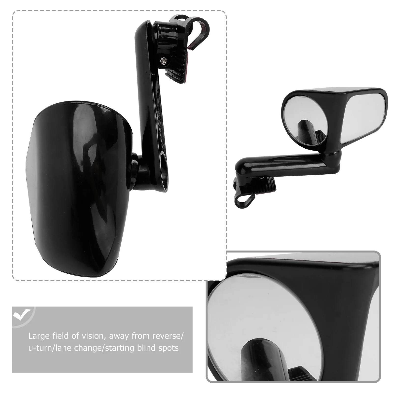 

Premium Auto Auxiliary Mirror Rotatable Adjustable Car Side Mirror for Easy Reversing and Parking Safety Car Supply