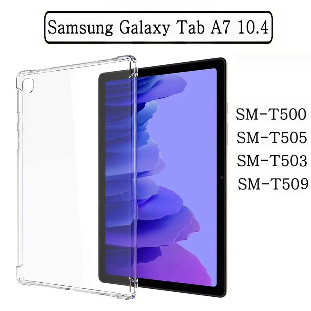 

Soft Silicone Case For Samsung Galaxy Tab A7 10.4 2020 2022 SM-T500 SM-T505 SM-T503 SM-T509 Tablet Case Flexible Shell