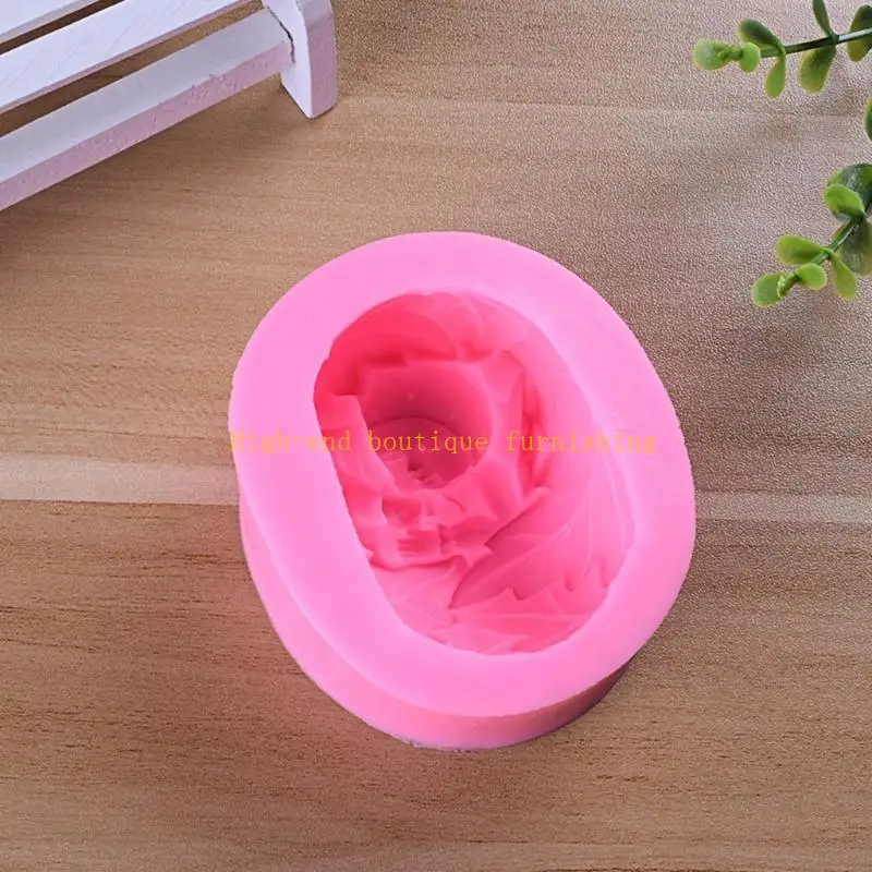 L9NB Sleeping Baby Wrapped in Leaves Soap Mold Candy Cookies Making Silicone Mould Cake Decoration DIY Crafts Polymer Clay