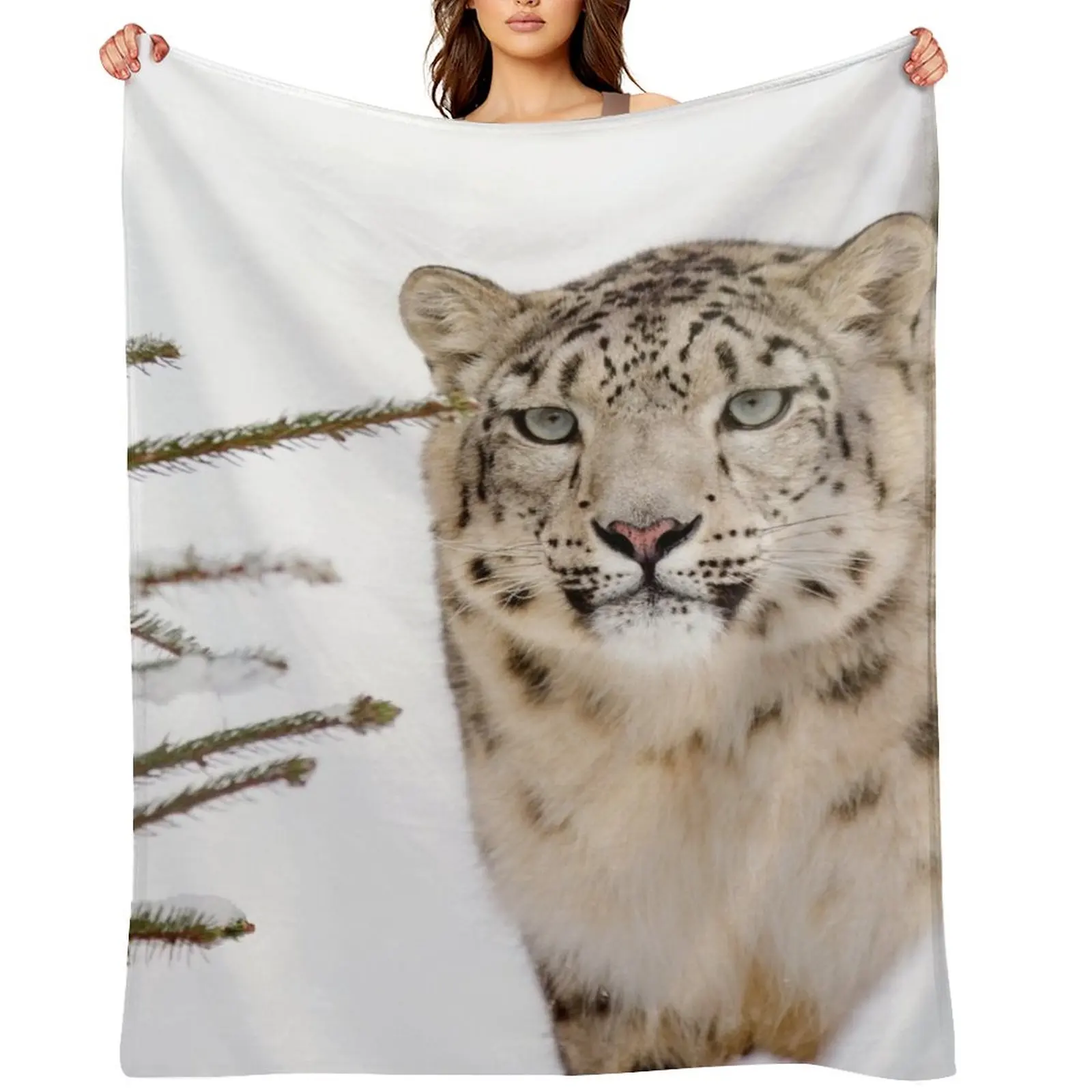 

Snow Leopard #14 Throw Blanket Winter beds Softest christmas gifts Sofas Blankets