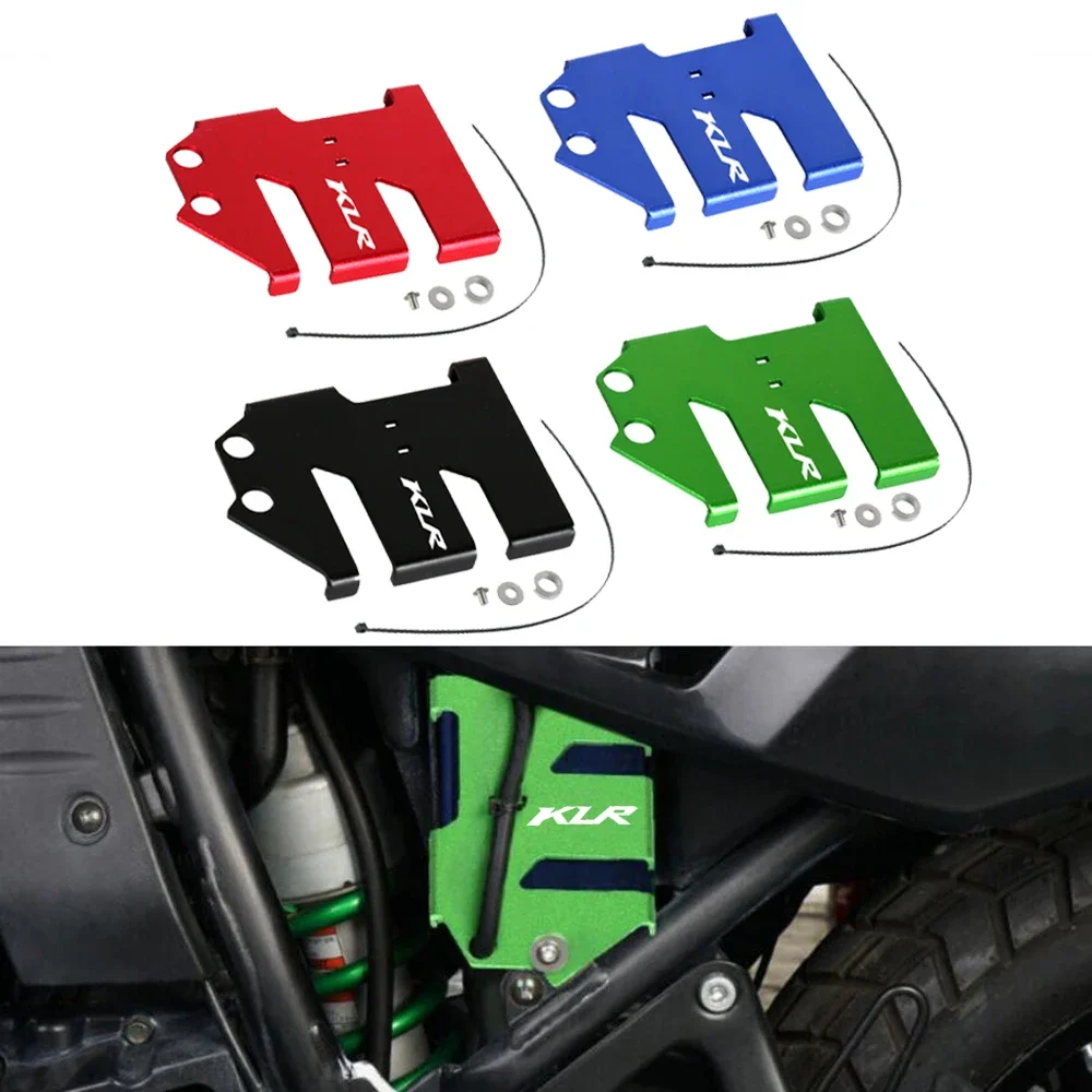 KLR LOGO Motorcycle Battery Cover Cap Protector Guard Plate For Kawasaki KLR650 2008-2018 09 10 11 12 13 14 15 16 17