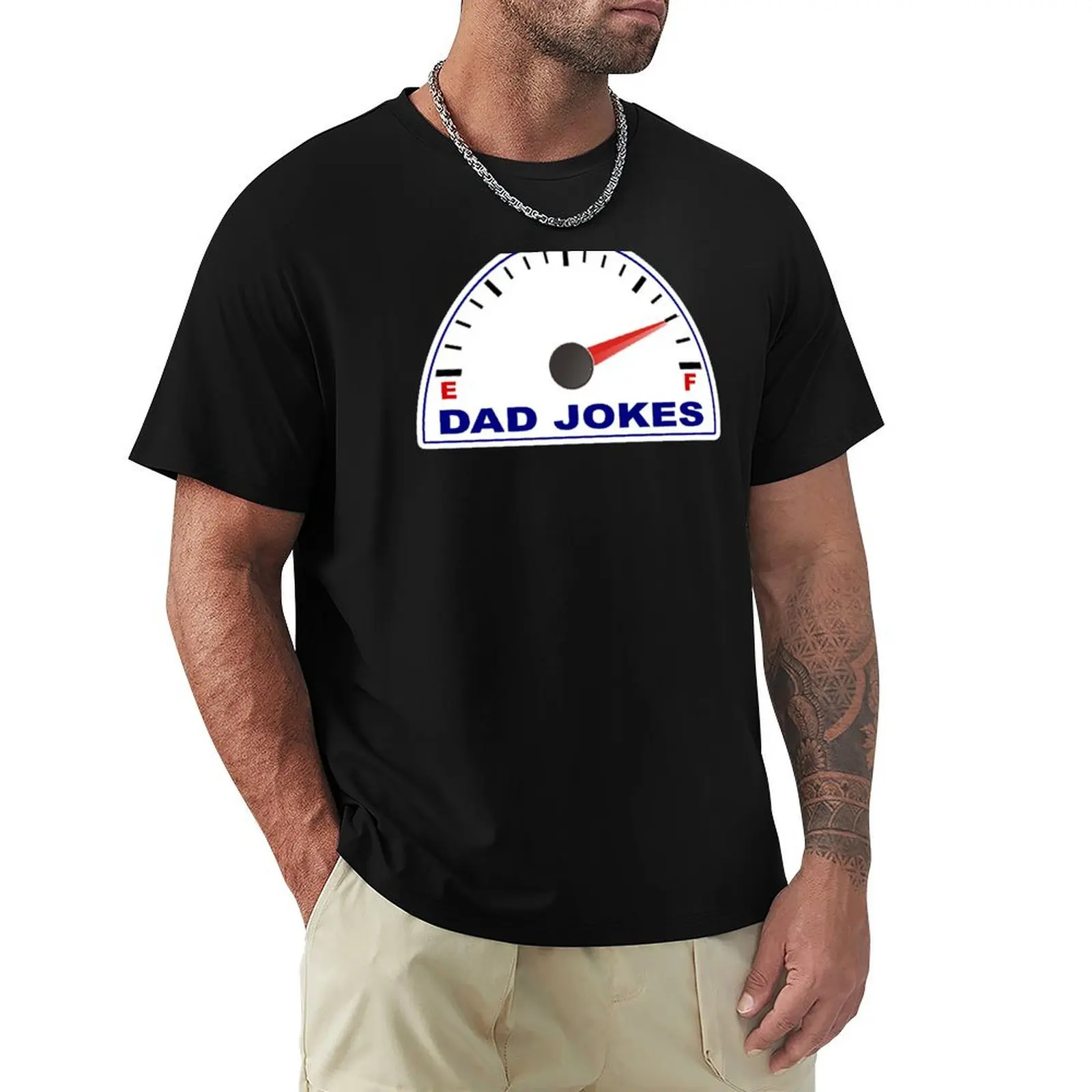 DAD JOKES Southern Charm Funny Dad Jokes Loading Fuel Gauge Petrol Gas Petrol T-Shirt Sporty Breathable Short Sleeve T-Shirt