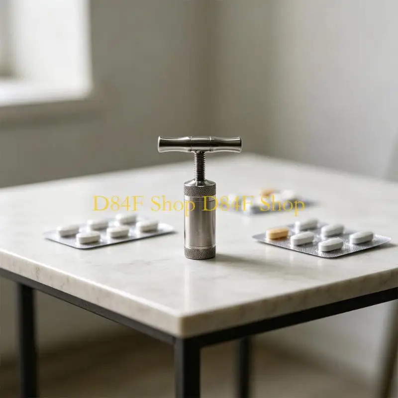 D84F Professional Herb Press Tool Hand Crusher Spices Grinder Accessories with Fine Grinding For Optimally Performances