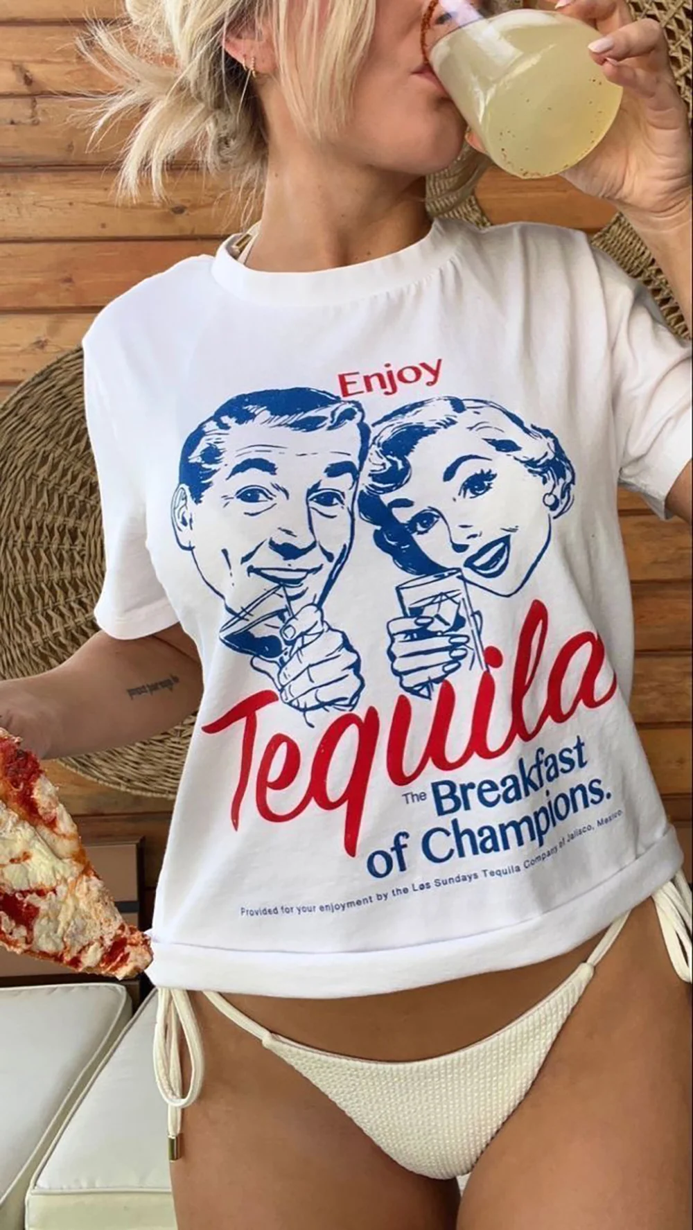 

Enjoy Tequila Retro Graphic Tees Women Cute Funny Alcohol Drinking T-Shirts Vintage Fashion T Shirts Tops Unisex Clothing