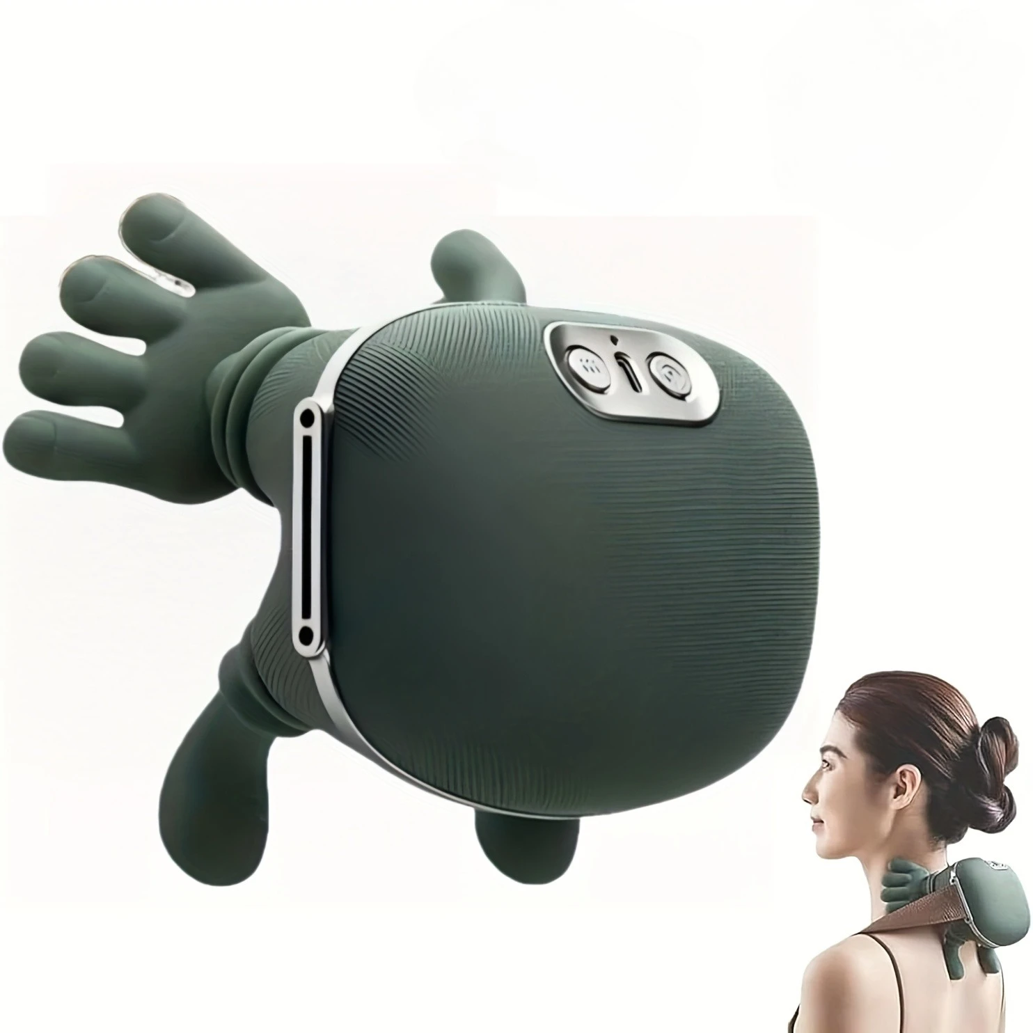 Professional Wireless Electric Neck Shoulder Massager,Finger‑Like Kneading Massage,Portable Muscle Relief for Daily Use
