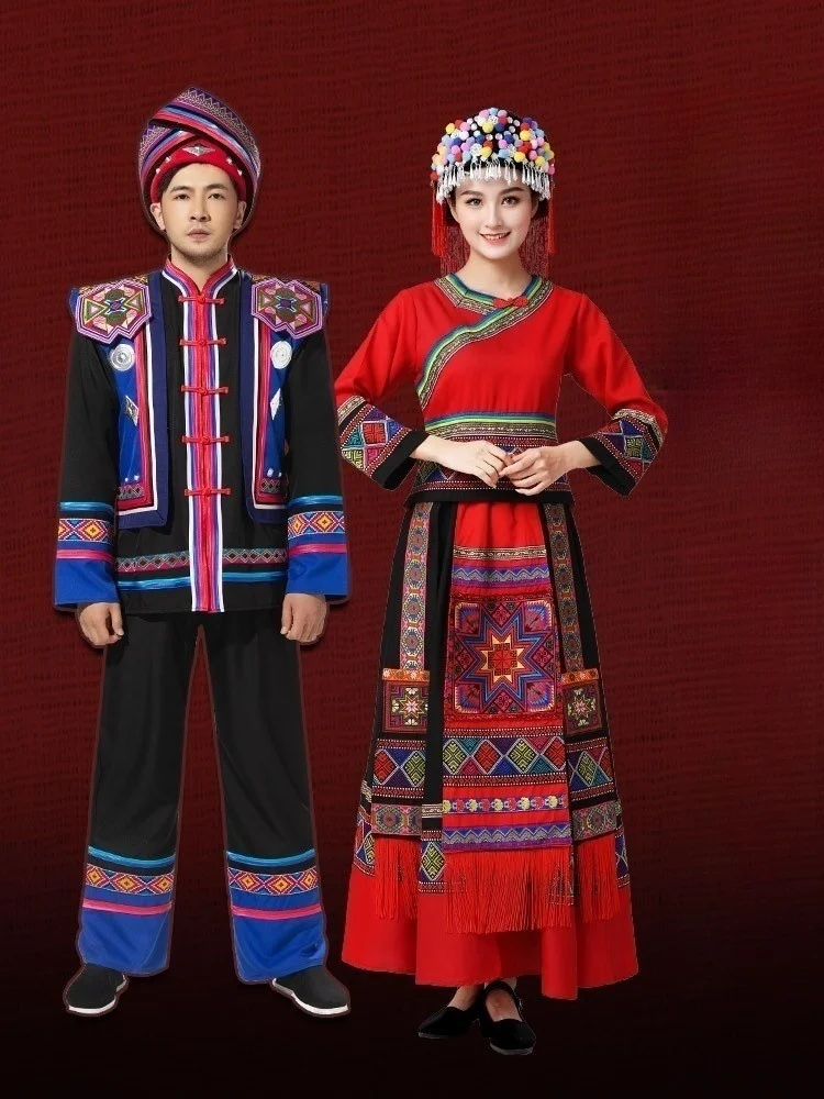 أزياء أداء للبالغين من الذكور والإناث، تنانير طويلة غريبة للرقص #1