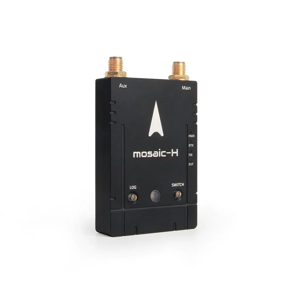 AvaCoreHolybro H-RTK Mosaic-H (Dual Antenna Heading) W/Magnetometer, High-Performance Antennas, Aluminum CNC Enclosure for RC FP