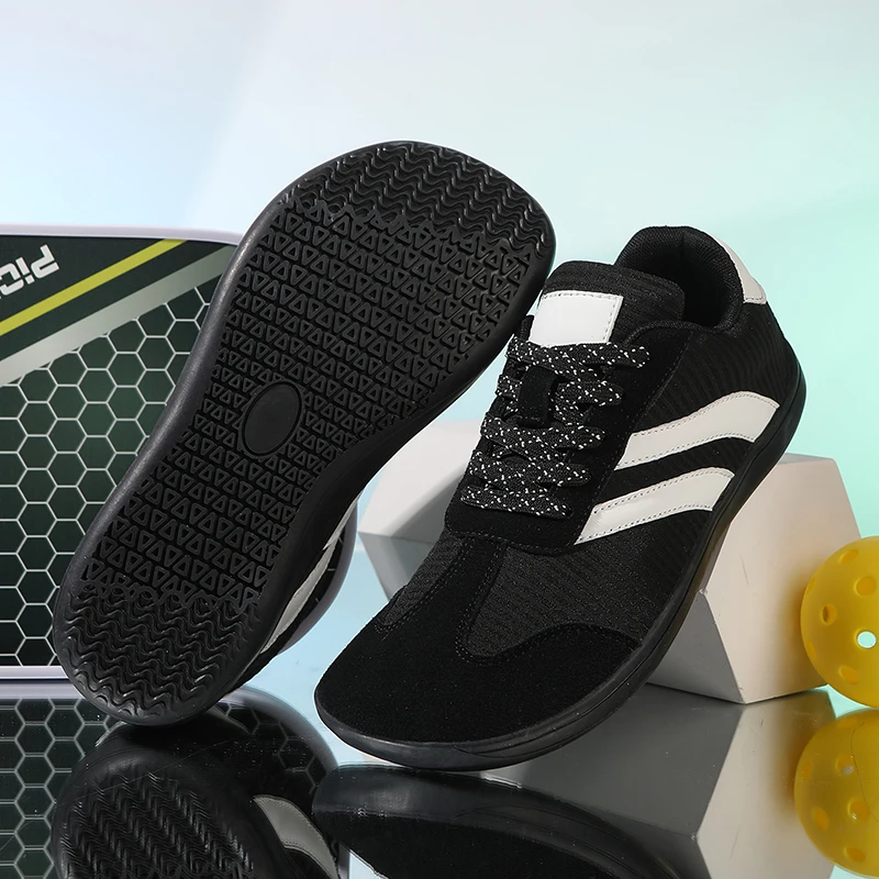 Men's green striped German training shoes casual sports shoes with flat-bottomed comprehensive training shoes wide shoes
