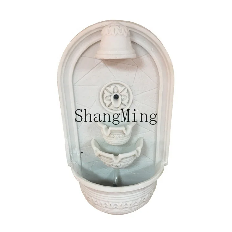 

CL Imitation Sandstone Wall Fountain Flowing Water Mural Carving Flowing Resin Water Curtain Wall Flowing Mural