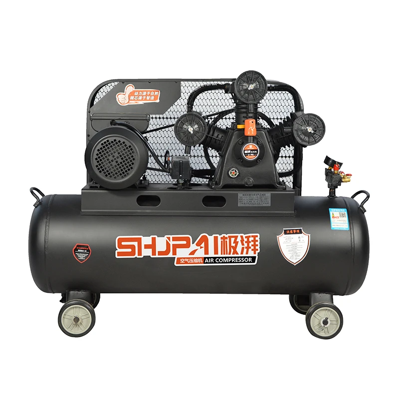 Chinese Supplier 3kw 4hp  Piston Belt Driven air Compressor 100 Liter