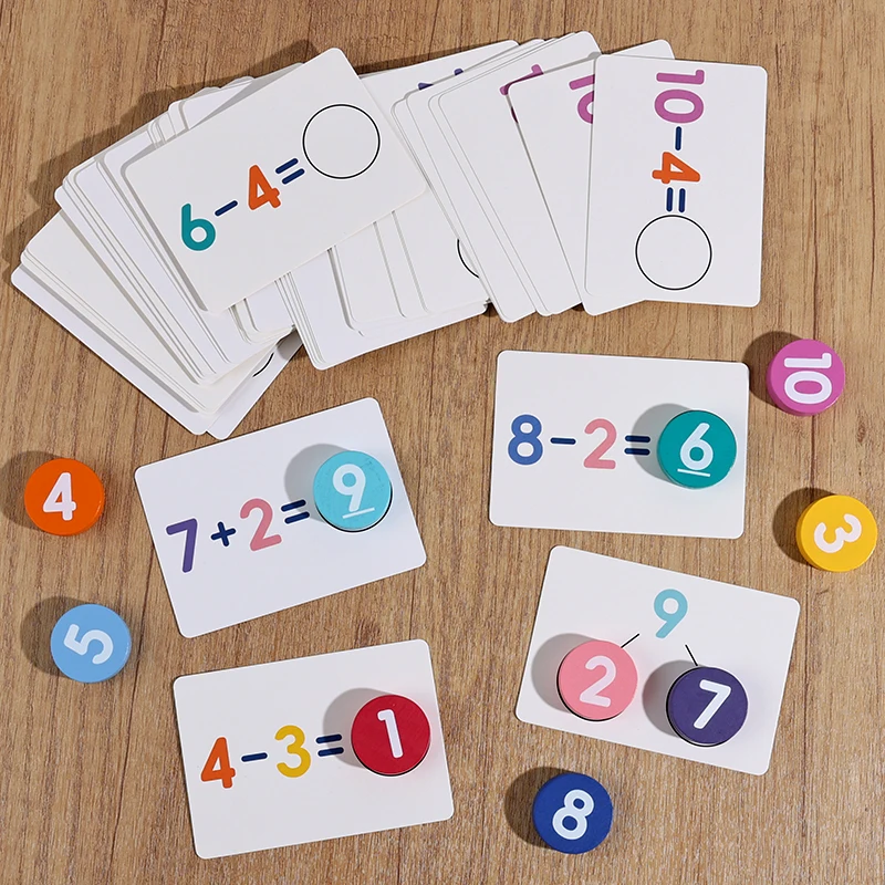 مجموعة مكعبات بناء خشبية معرفية كلاسيكية تعليمية للأطفال الصغار ألعاب ألغاز تعليمية للأطفال الأولاد والبنات