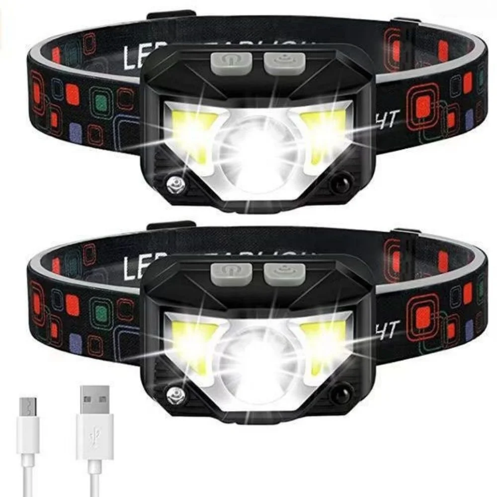 

Red Beam LED Headlamp - 60° Tilt Adjustment With IPX Waterproof & Power Indicator
