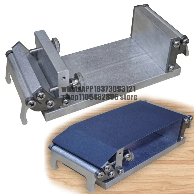 1Pc Curved Sandpaper Holder Aluminum Alloy Sharpening Tool Holder Sandpaper Base Sharpening Guide Carpenter Woodworking Tool