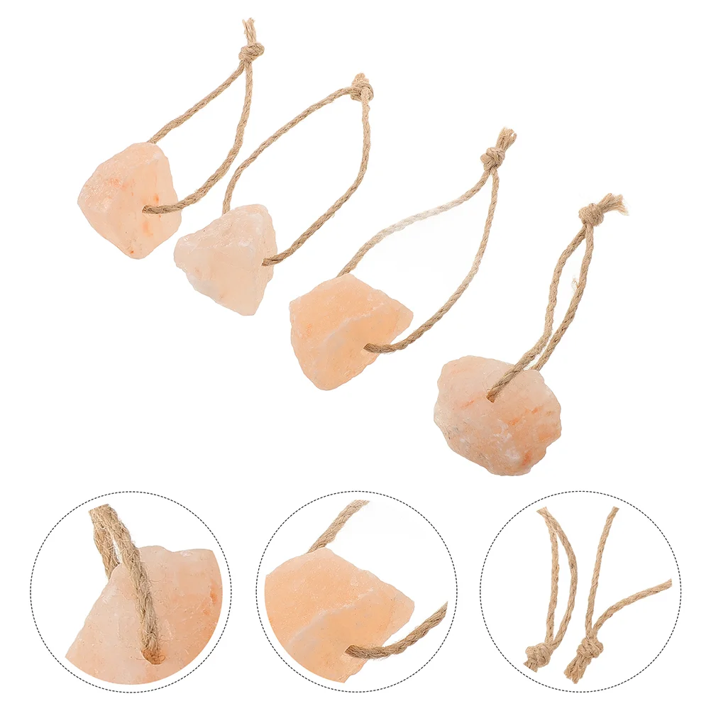 4 Pcs Animal Lick Salt Block for Licking Mineral Horse Goat Hanging Deer Rabbit