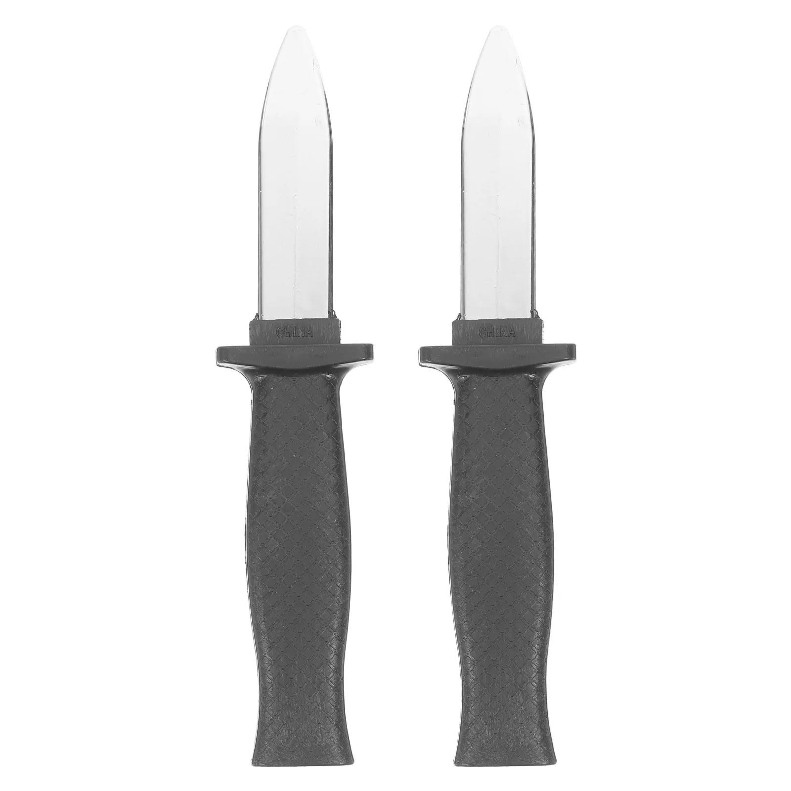 

2Pcs Retractable Knife Plastic Fake Disappearing Halloween Prop Prank Entertainment Joke Trick Plastic Fake Retractable Knife