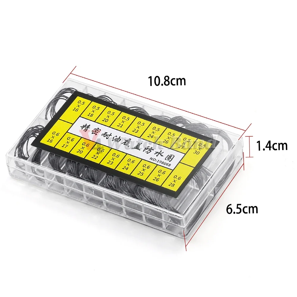 時計修理ツール時計ケースゴム防水 O リング耐油時計ボトムカバーガスケット 0.5/0.6 ミリメートル O リングシールガスケット
