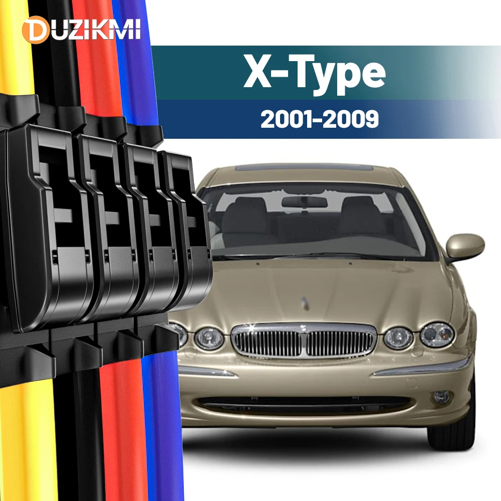

Для Jaguar X-Type X Type X400 2001-2009 2002 2004 2005 2006 2007 2008 2 шт. щетки стеклоочистителя переднего стекла красный синий
