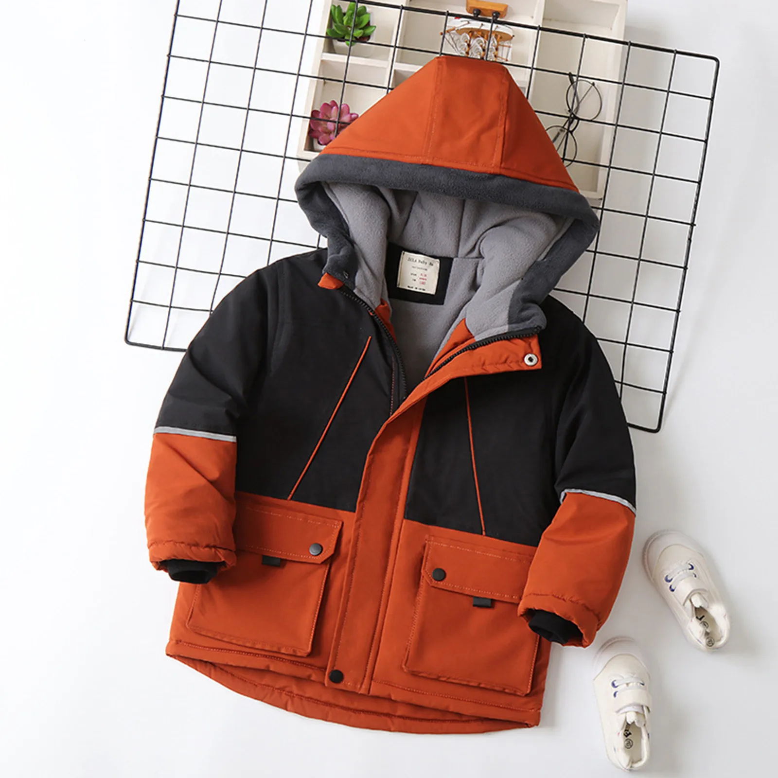 winter-children-boys-girls-long-sleeve-windproof-warm-outwear-patchwork-color-jacket-coat-outdoor-sports-style-children-coats