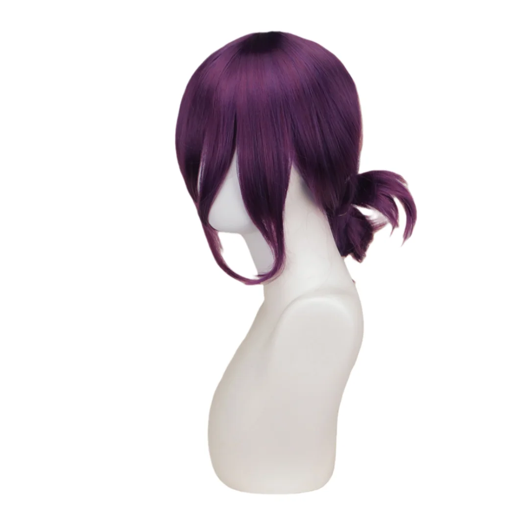 بالمنشار رجل Reze تأثيري شعر مستعار اصطناعي أنيمي Coser ألياف مقاومة للحرارة قصيرة شعر مستعار مستقيم حفلة الهالوين #5