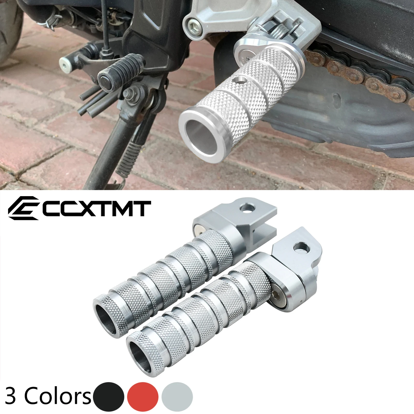 Pedal de motocicleta cnc, apoio para os pés, para yamaha mt10 mt09 mt07 mt03 mt25 e honda cb cbr 125r 250r 300r 400r 500r