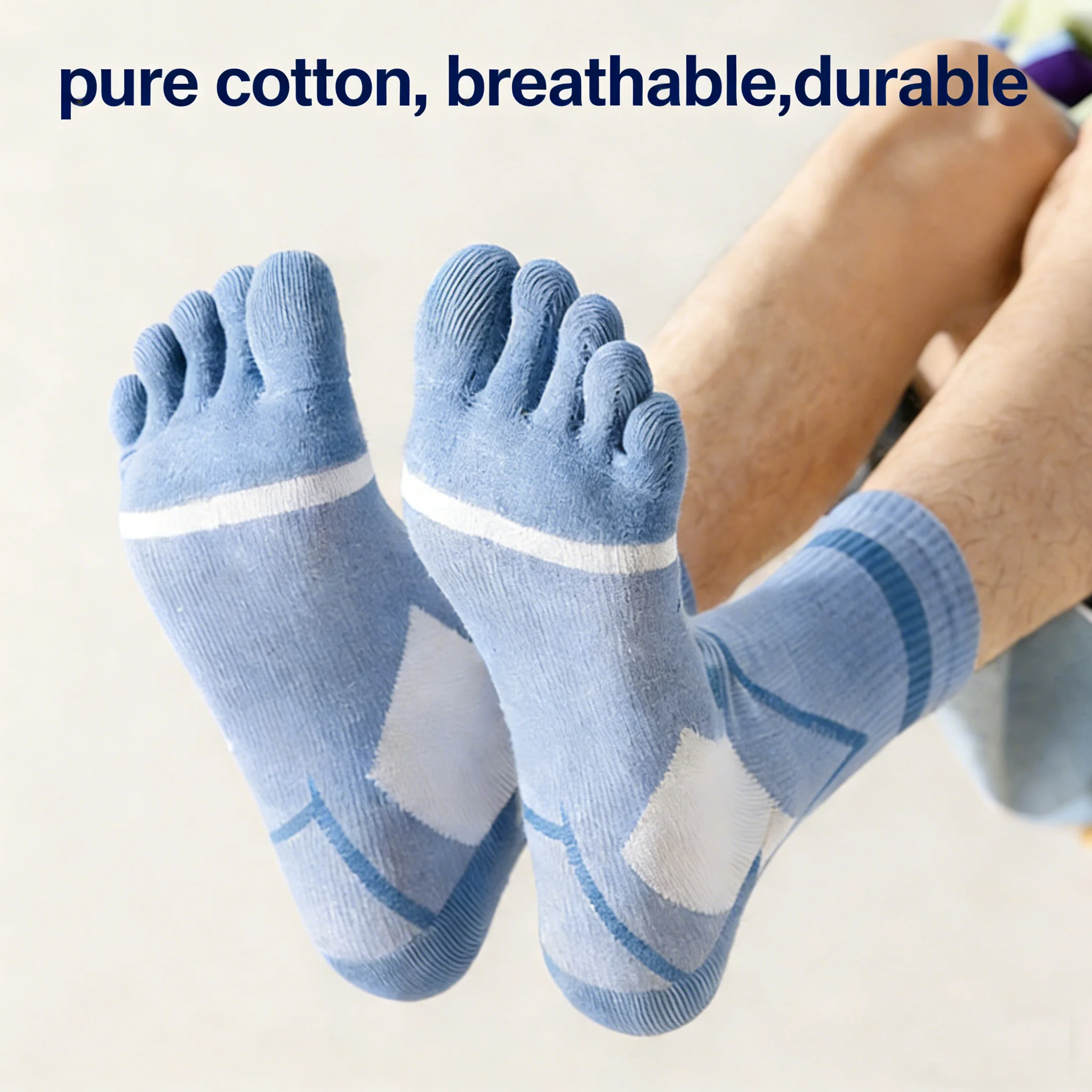 Professional Sport 5 Toe Socks Breathable Sweat-Absorbing Compression Cycling Socks Anti-Odor Quick Dry Running Toe Socks