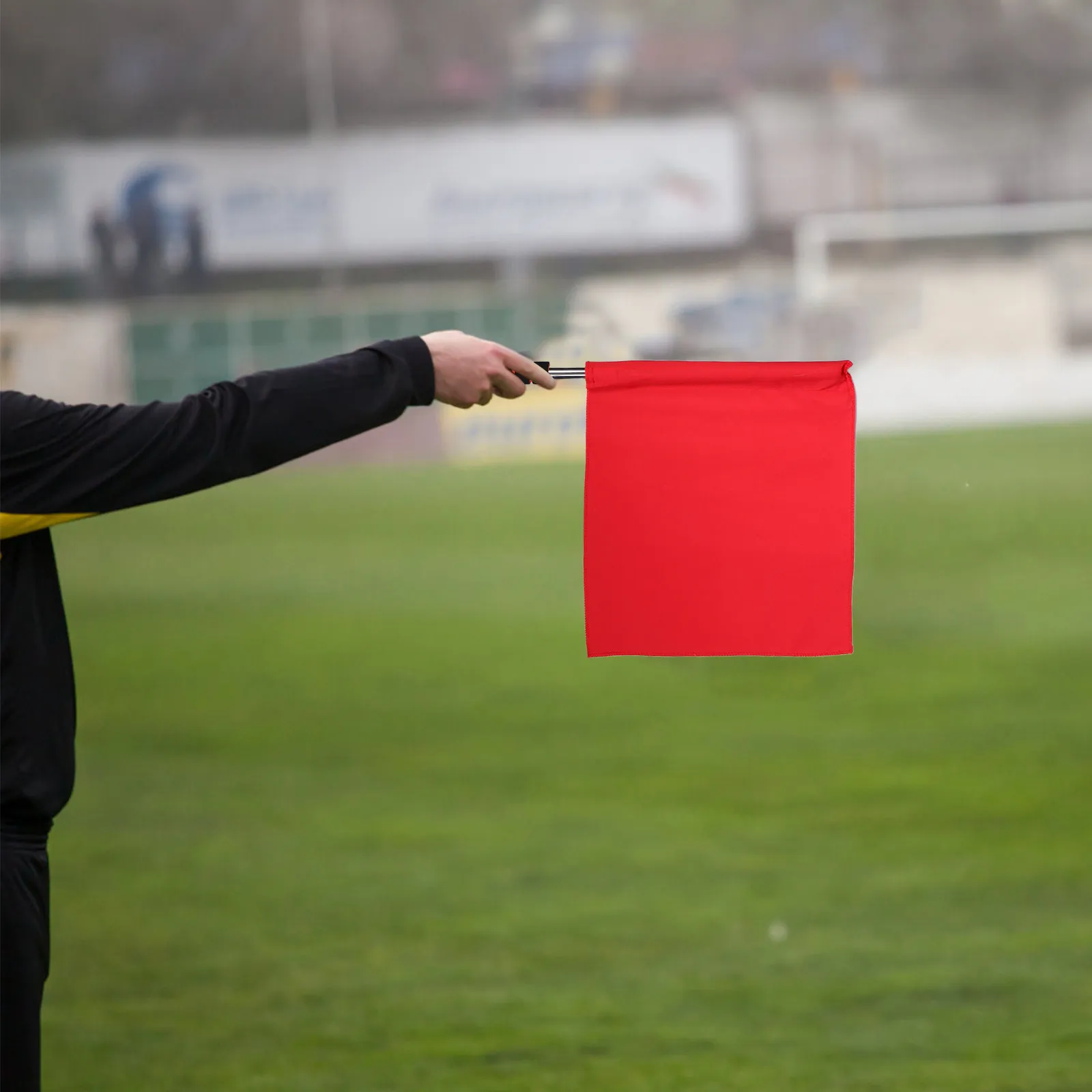 8pcs-multifunctional-referee-flags-high-visibility-red-yellow-green-lightweight-football-soccer-volleyball-line-judge-signal