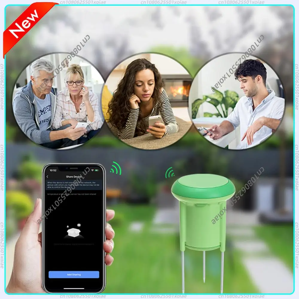 

Датчик температуры и влажности Tuya ZigBee IP66, водонепроницаемый, для автоматизации полива, с мониторингом в реальном времени через приложение, для сада и газона