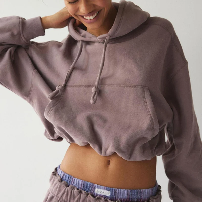 الخريف والشتاء جديد بلون بسيط عالية مقنعين السترة شخصية عارضة جوكر الشارع مقنعين الأزياء.