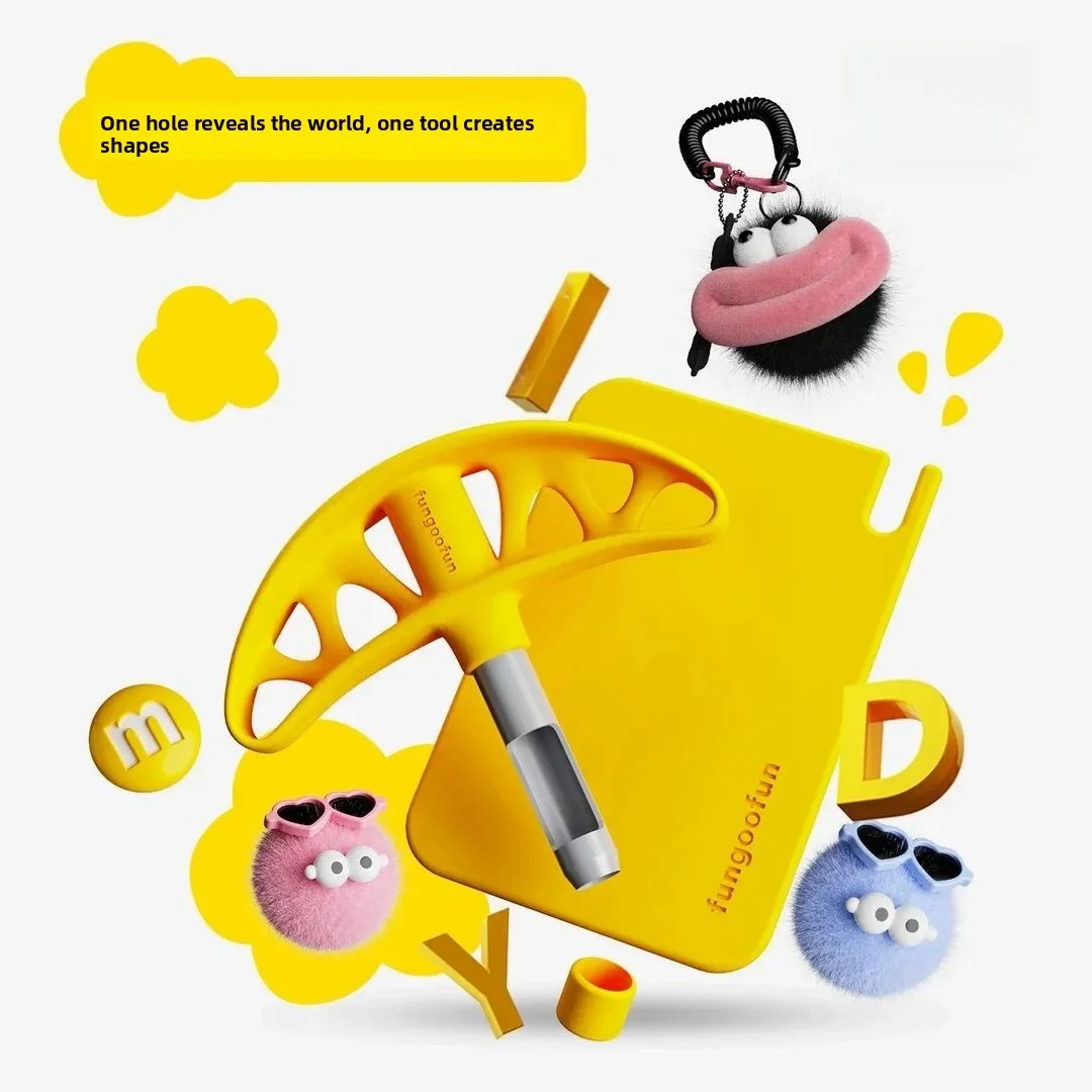 Fungoofun Van Gogh DIY Handmade Punching Tool round Hole Convenient And Fast Bag Accessories Leather Craft Tool
