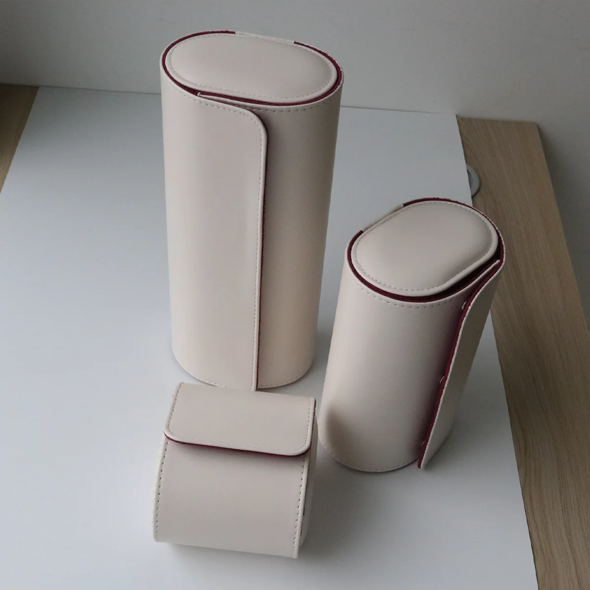 مشاهدة لفة ووتش حالة السفر خمر الجلود ووتش عرض ووتش صندوق تخزين ووتش حالة المنظمون هدية الكريسماس boite montre