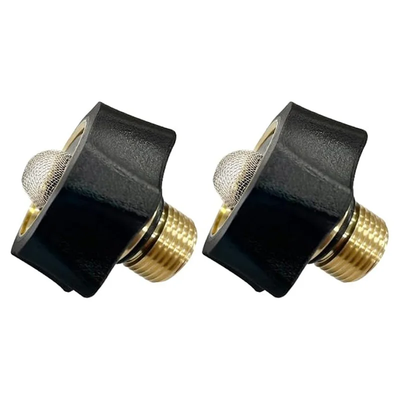 AB45 7112362 Dual Connector Water Inlet ชุดติดตั้งสําหรับเครื่องฉีดน้ําแรงดันสูง,2 ชิ้น,3/8In ชาย & 3/4In หญิงปลาย