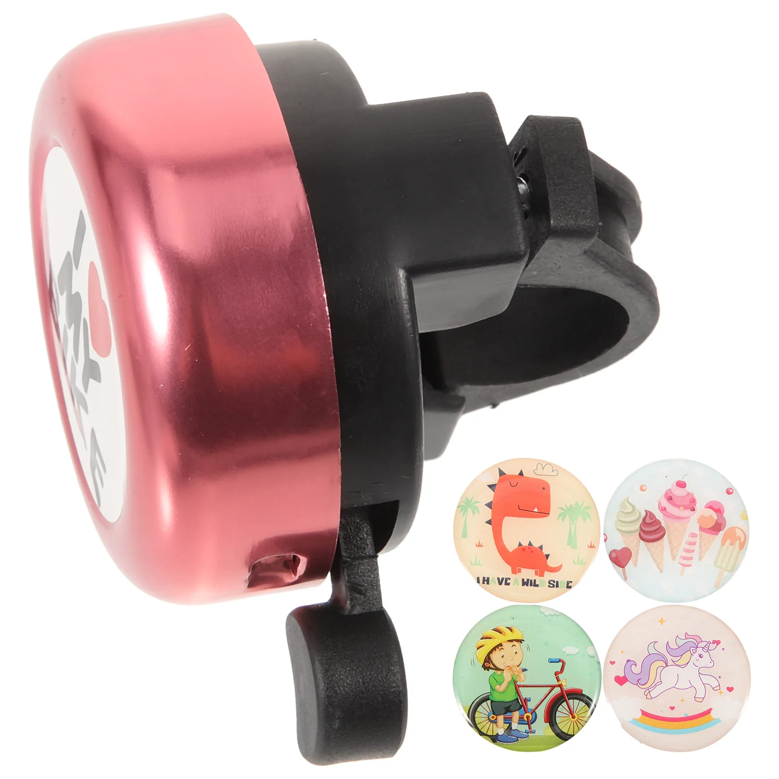 

Bike Bell Bicycle Bells Cartoon Animals Shaped Children Bike Cycling Horn Pink Baby Accessories Lightweight Durable Alloy Steel