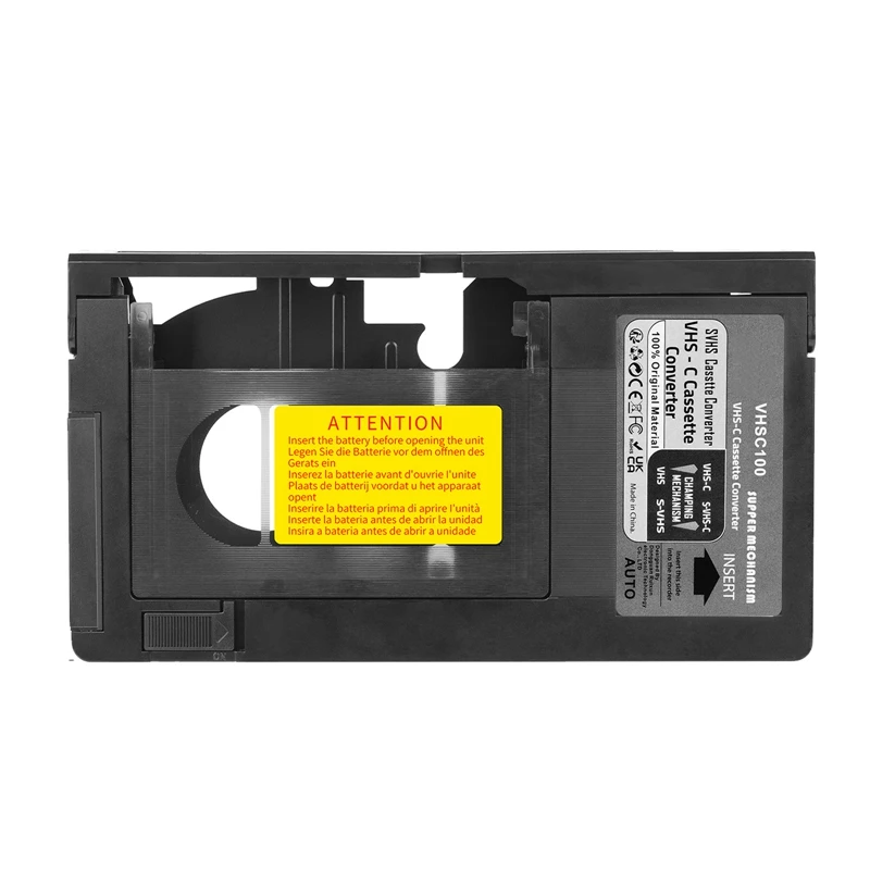 

Адаптер для кассеты для JVC для RCA для Panasonic VHS-C SVHS VHS-C адаптер не для 8 мм/Minidv/Hi8 прочный и простой в использовании