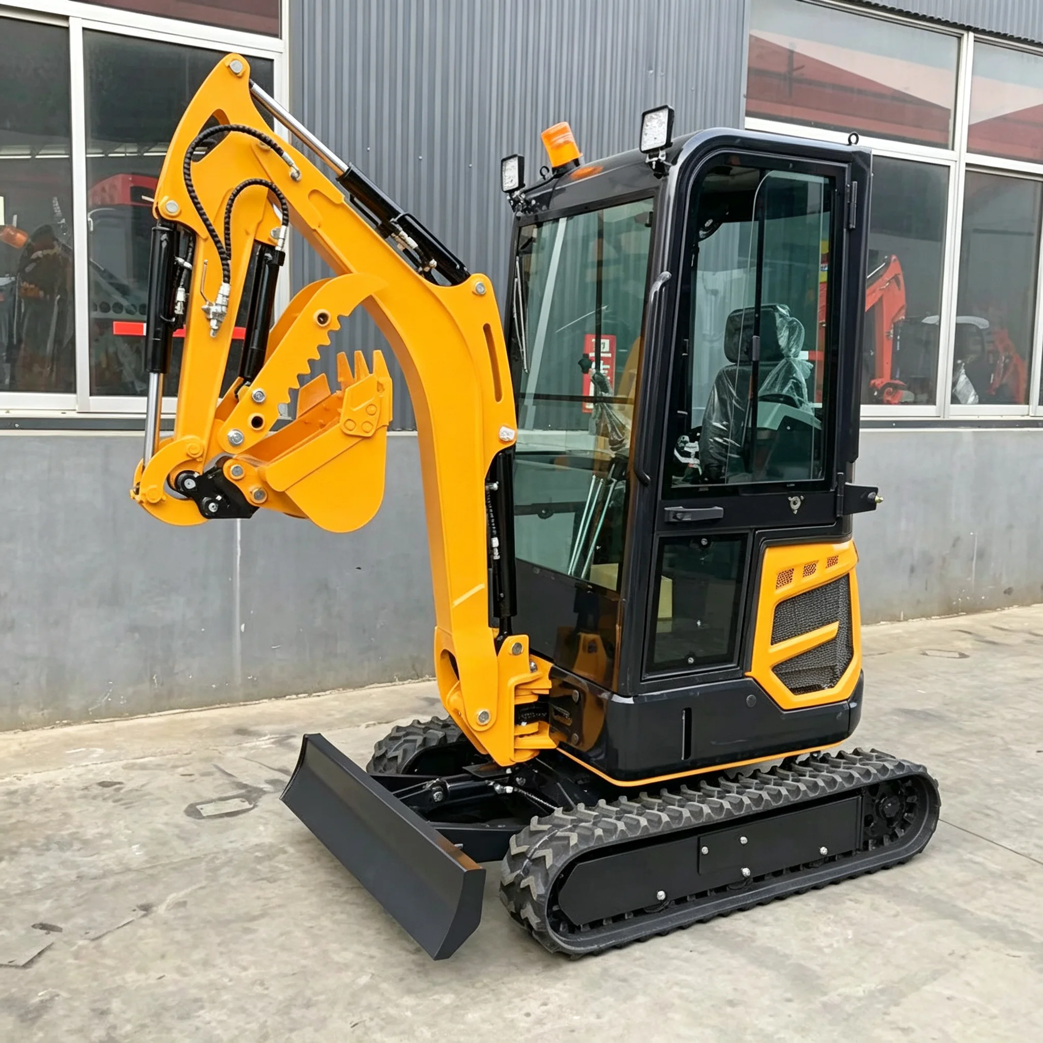 Customized Compact 1.8 Ton Crawler Excavator Digger Hydraulic Earthmoving Heavy Duty Machine CE EPA Certified