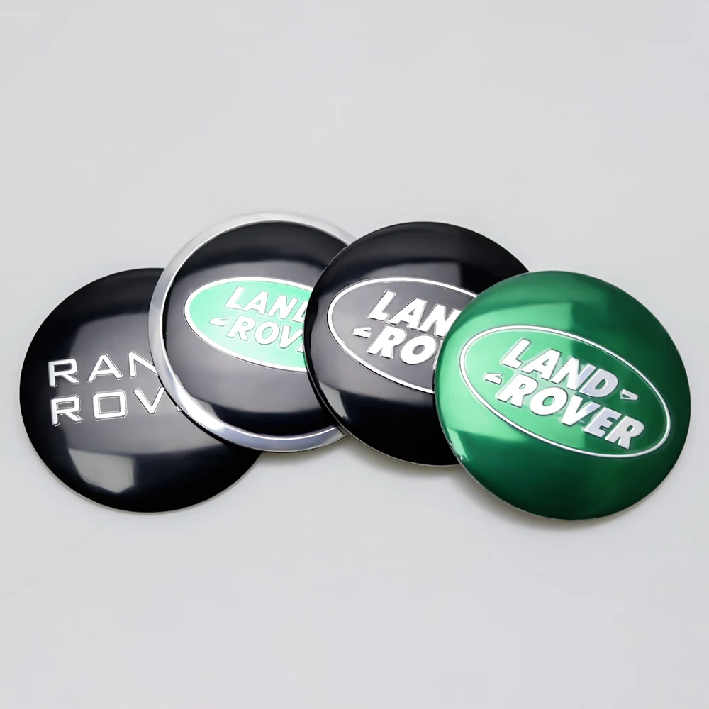4 pegatinas decorativas de 56 mm para tapacubos de rueda de coche, para Land Rover SVR, Range Rover L322, L405, Sport, Discovery