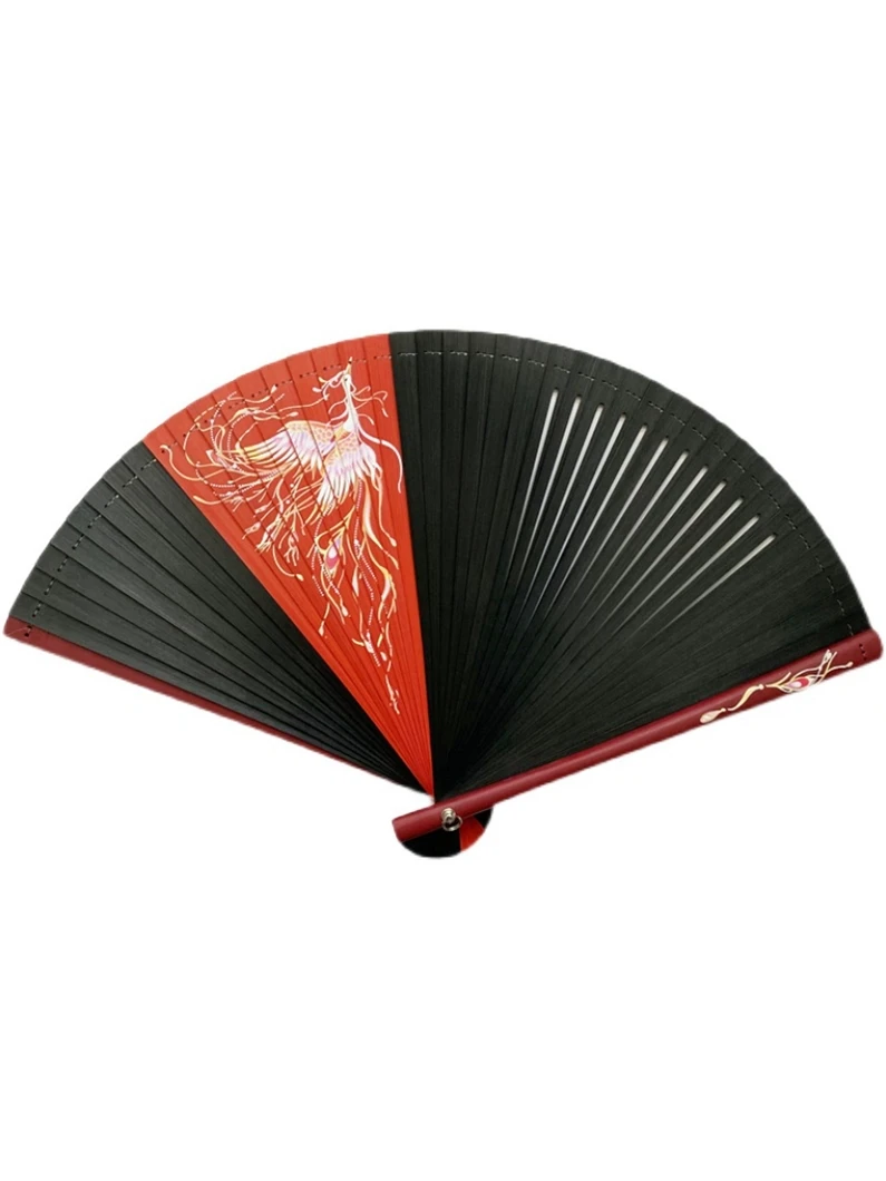 

5 inch women's fan Japanese style Japanese style openwork Chinese style ancient style whole bamboo fan mini small folding