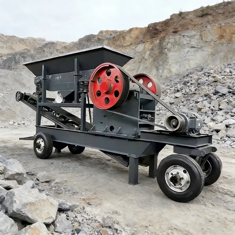 Hot Selling Mobile Crusher Portable Jaw Crusher For Highway Railway Bridge Construction Aggregate Processing