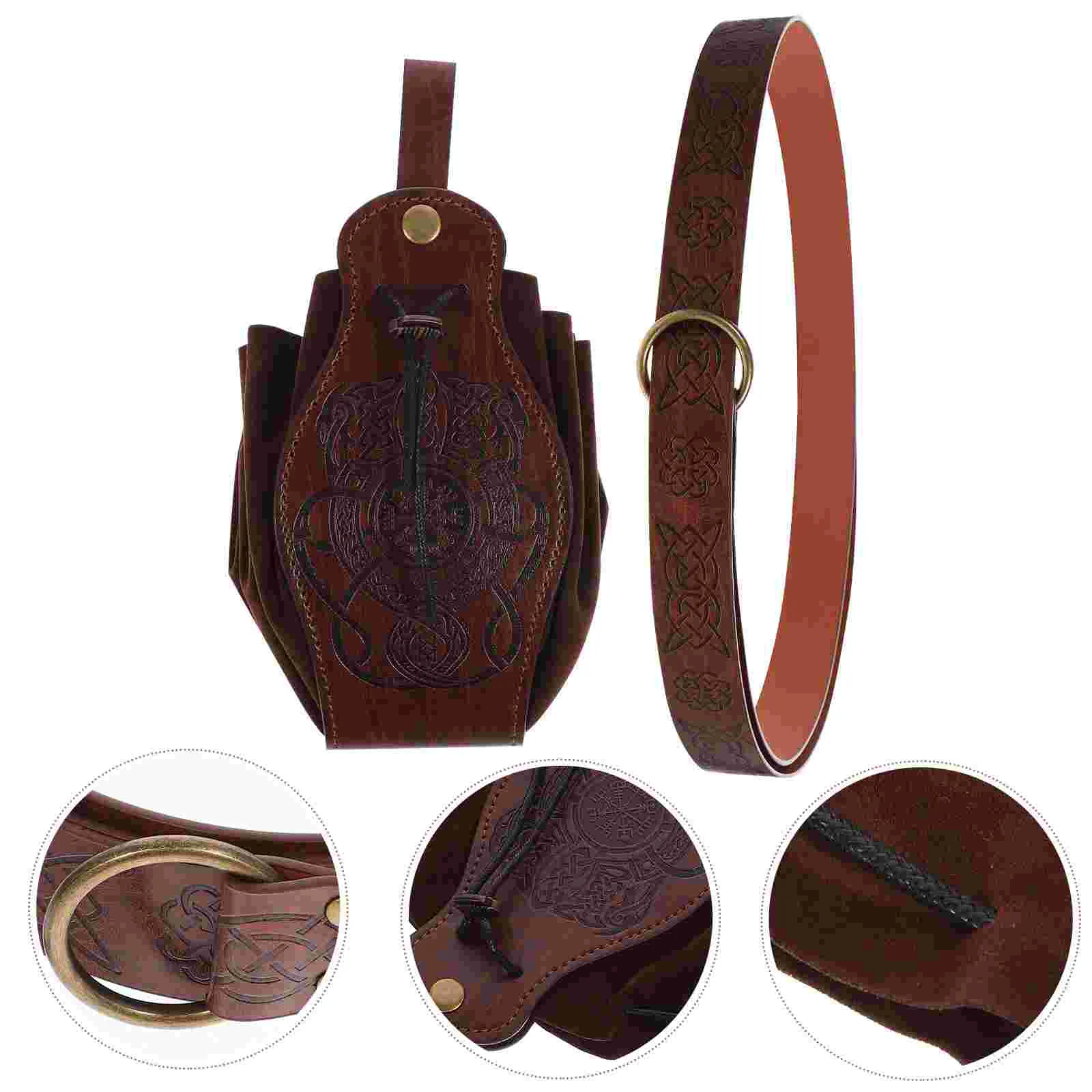 Renaissance Waist Pouch Cosplay Props Belt Medieval Accessories Man Men's Belts
