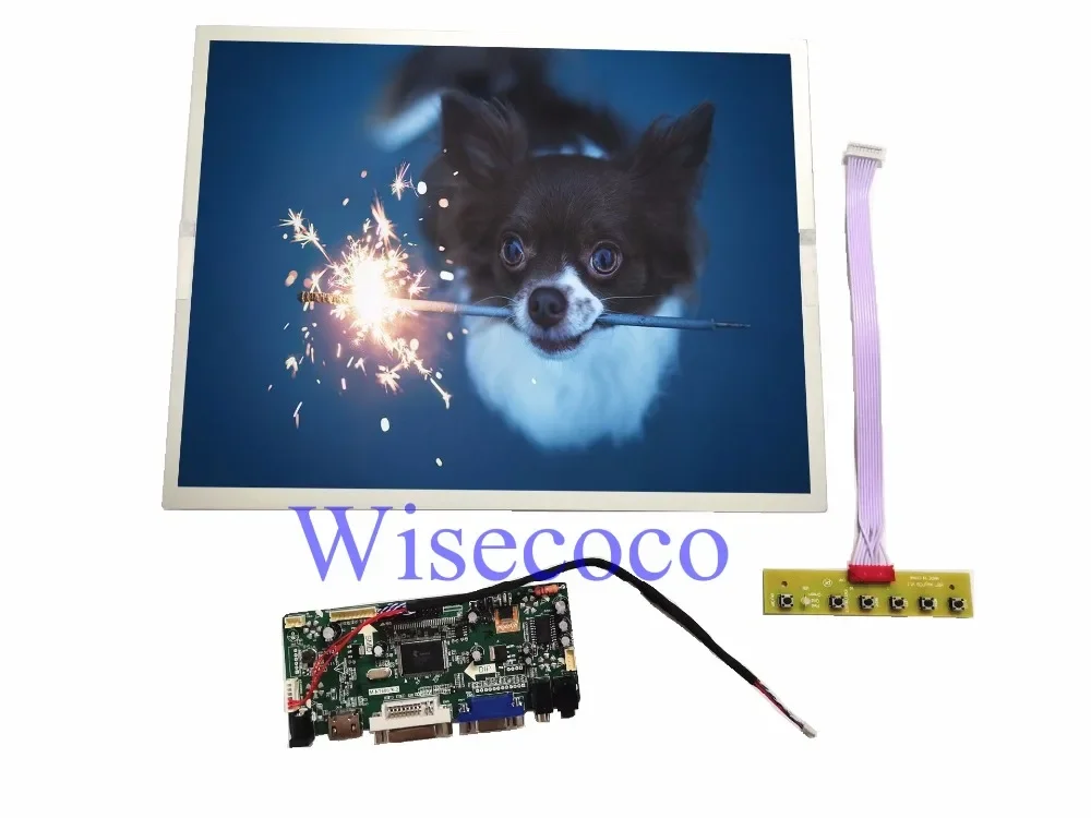 15 Inch 1024*768 IPS LCD Screen display Capacitive touch Panel With HDMI DVI VGA Audio LCD Controller Board LQ150X1LW94 New